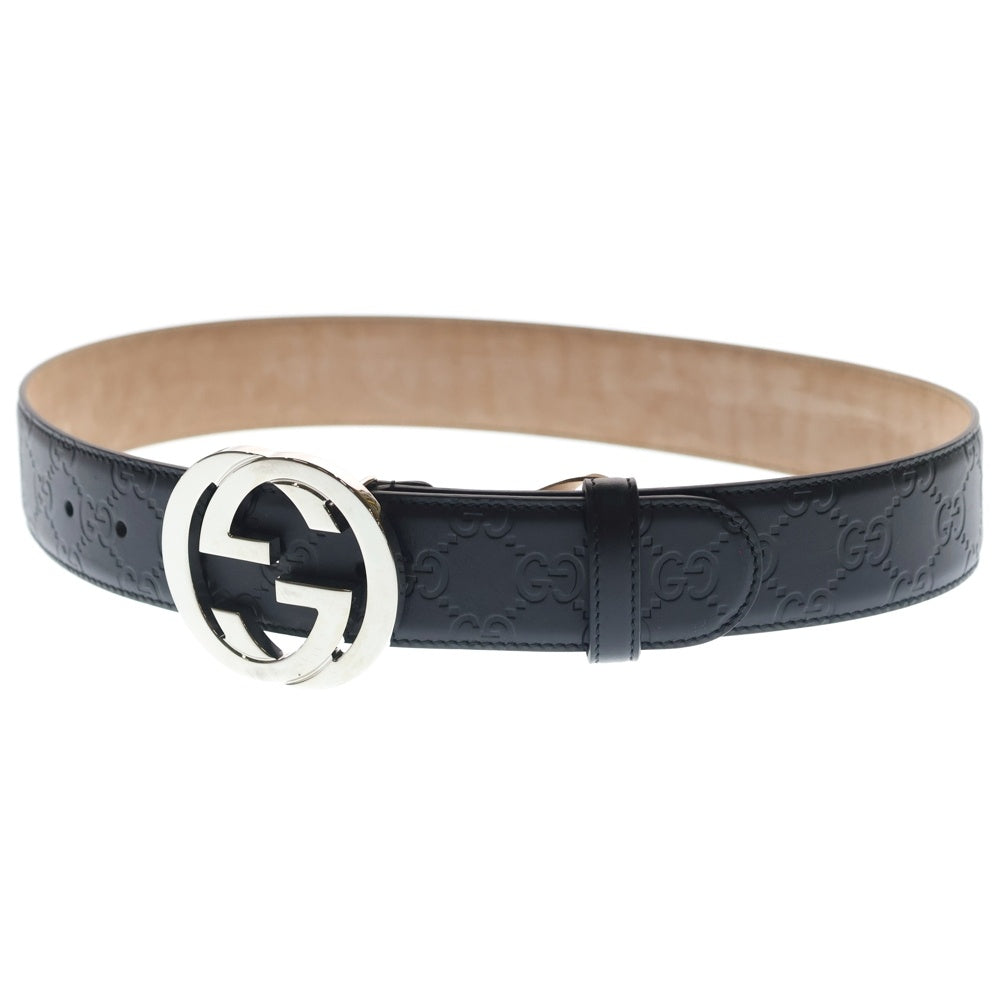 GUCCI(グッチ) インターロッキングG GGスプリーム ベルト レザー