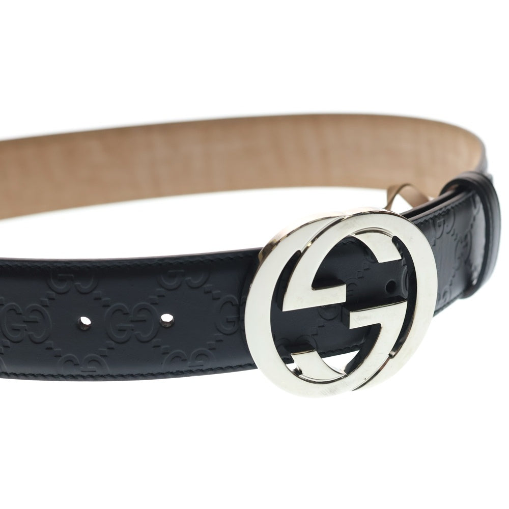 GUCCI(グッチ) インターロッキングG GGスプリーム ベルト レザー