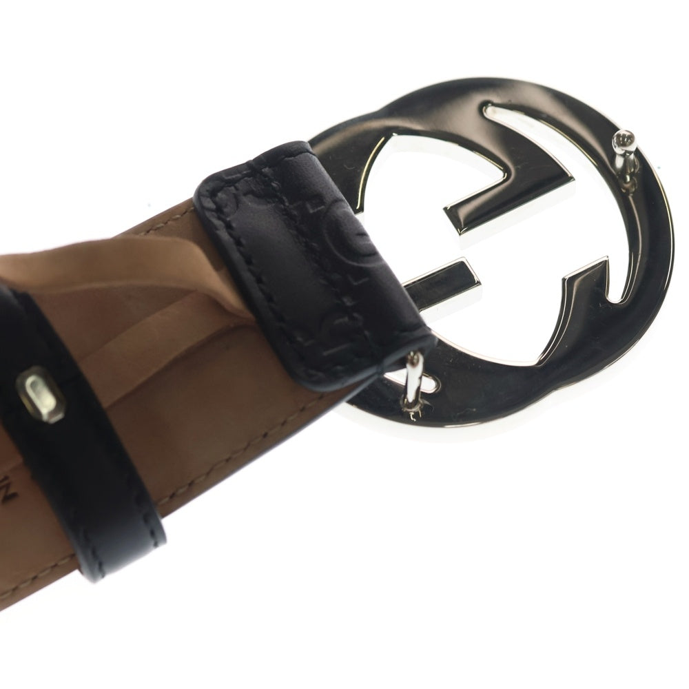 GUCCI(グッチ) インターロッキングG GGスプリーム ベルト レザー