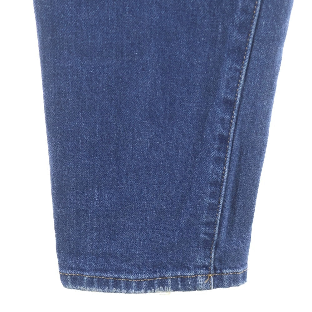 BALMAIN(バルマン) 4ポケット ダメージ加工 バイカーデニムパンツ スリム MG005DB68 インディゴ