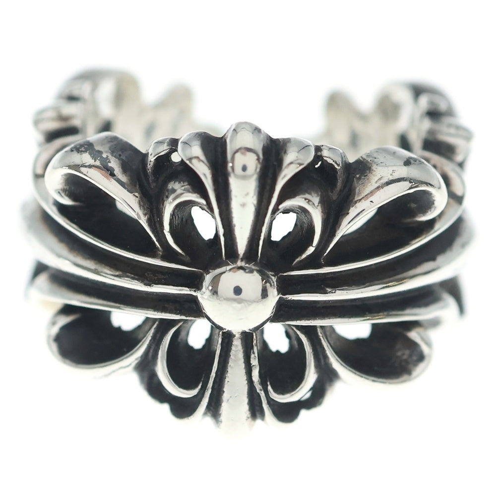 CHROME HEARTS(クロムハーツ) DBL FLRL CRS ダブルフローラルクロス リング シルバー BCA390