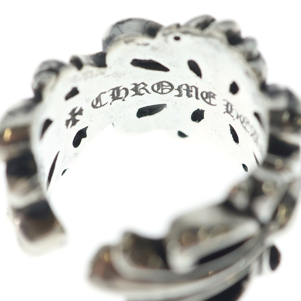 CHROME HEARTS(クロムハーツ) DBL FLRL CRS ダブルフローラルクロス リング シルバー BCA390