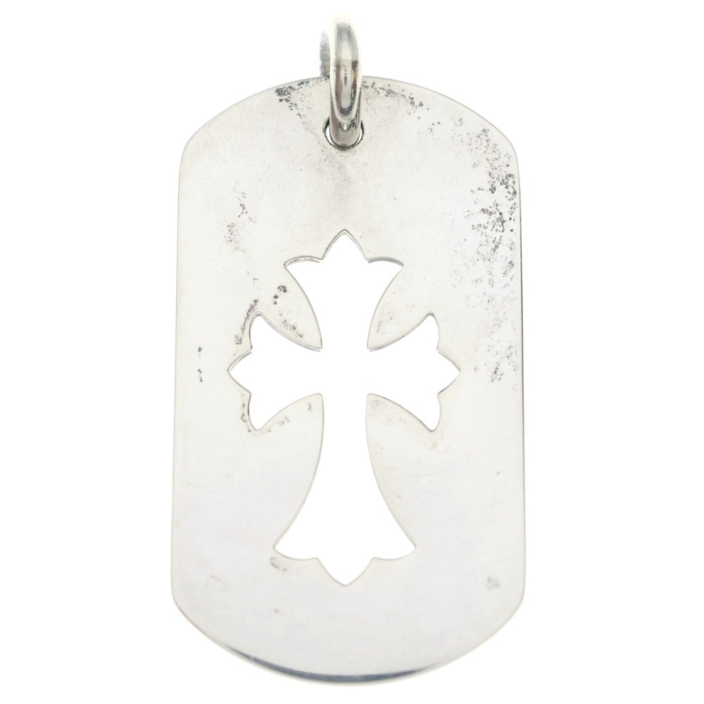 CHROME HEARTS(クロムハーツ) D TAG LRG CO CRS カットアウトクロスドッグタグ ラージ ペンダントトップ シルバー BCA239