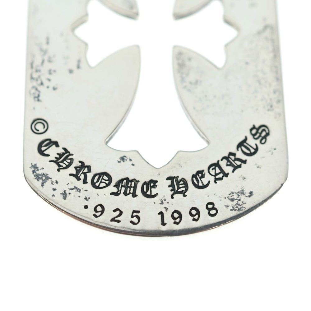 CHROME HEARTS(クロムハーツ) D TAG LRG CO CRS カットアウトクロスドッグタグ ラージ ペンダントトップ シルバー BCA239