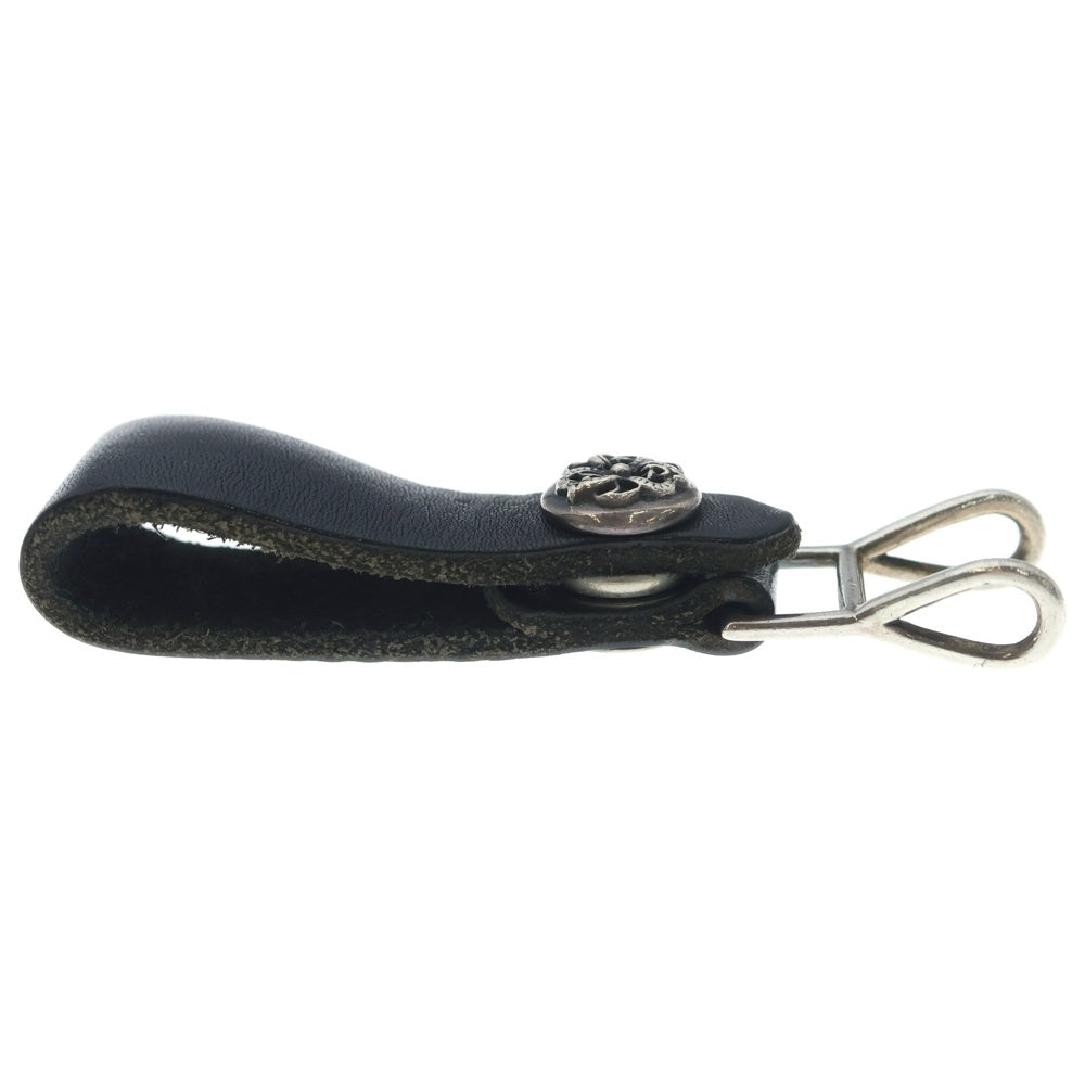 CHROME HEARTS(クロムハーツ) BELT LOOP ケルティックボールボタン レザーベルトループ ブラック