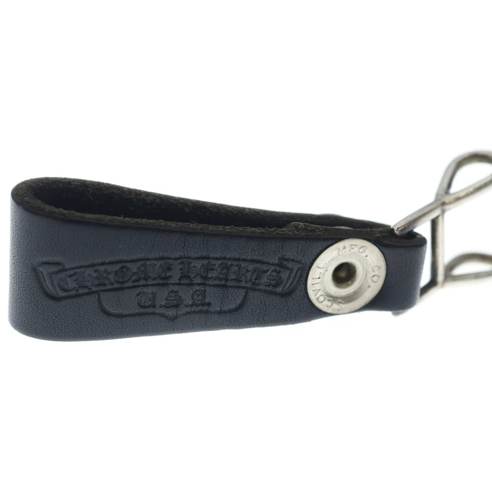 CHROME HEARTS(クロムハーツ) BELT LOOP ケルティックボールボタン レザーベルトループ ブラック