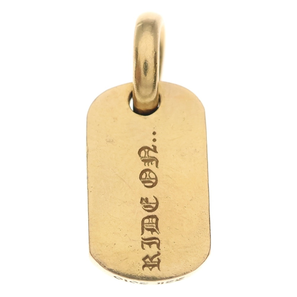 CHROME HEARTS(クロムハーツ) 22K DT TNY RS3 RS3クロスタイニードッグタグ ペンダントトップ ゴールド