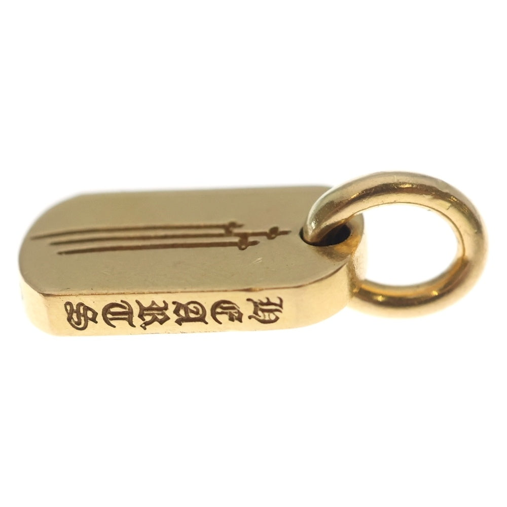 CHROME HEARTS(クロムハーツ) 22K DT TNY RS3 RS3クロスタイニードッグタグ ペンダントトップ ゴールド
