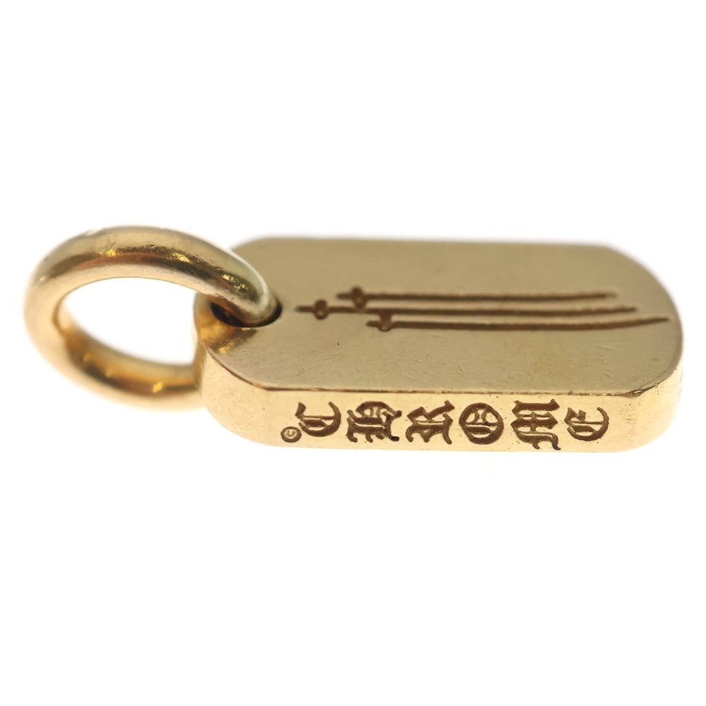 CHROME HEARTS(クロムハーツ) 22K DT TNY RS3 RS3クロスタイニードッグタグ ペンダントトップ ゴールド