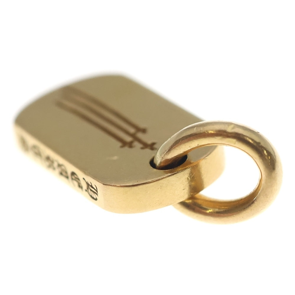 CHROME HEARTS(クロムハーツ) 22K DT TNY RS3 RS3クロスタイニードッグタグ ペンダントトップ ゴールド