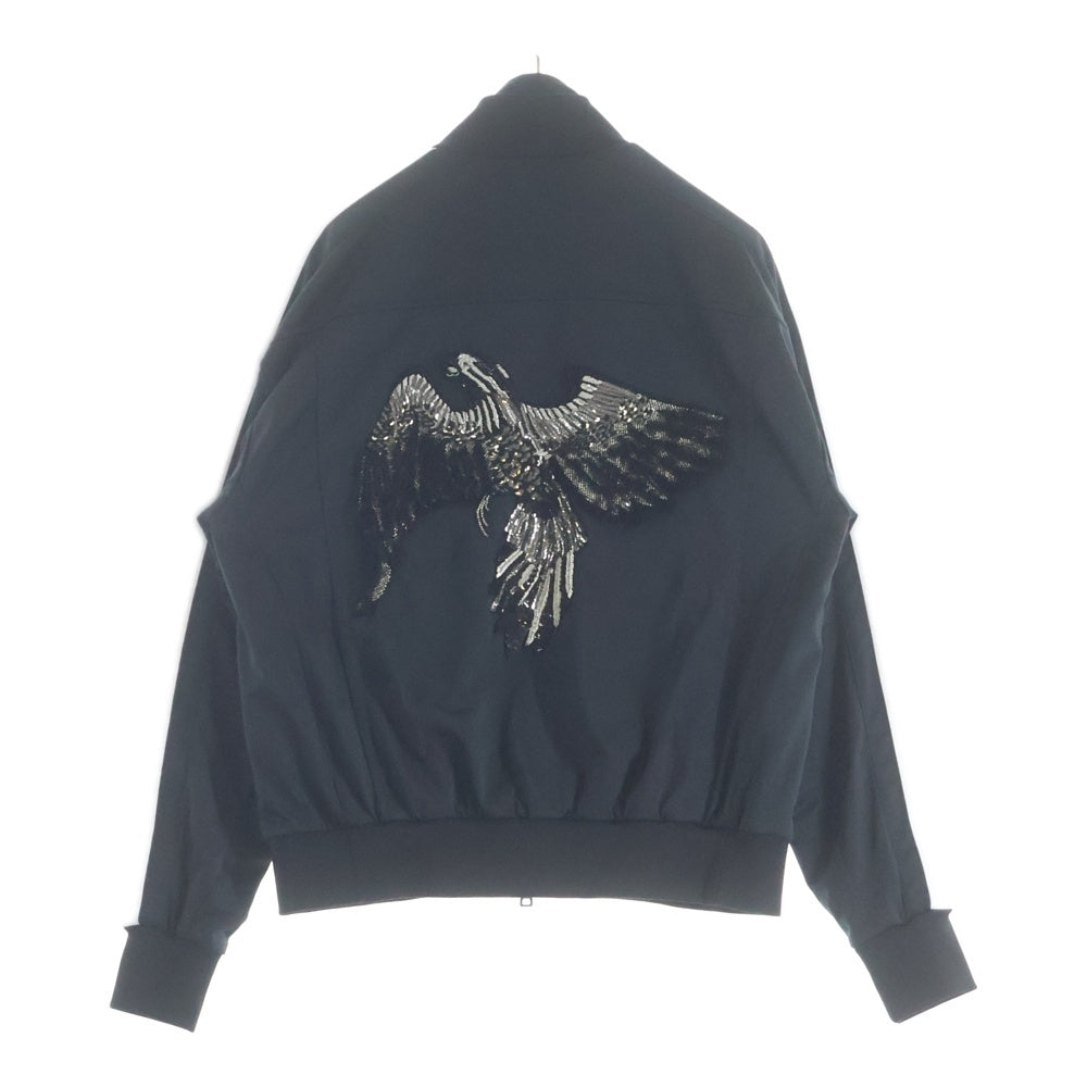 BALMAIN(バルマン) Track Jacket SH08950Z316 バックデザイン ジップアップ ブルゾン ジャケット ブラック