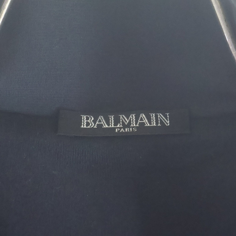 BALMAIN(バルマン) Track Jacket SH08950Z316 バックデザイン ジップアップ ブルゾン ジャケット ブラック