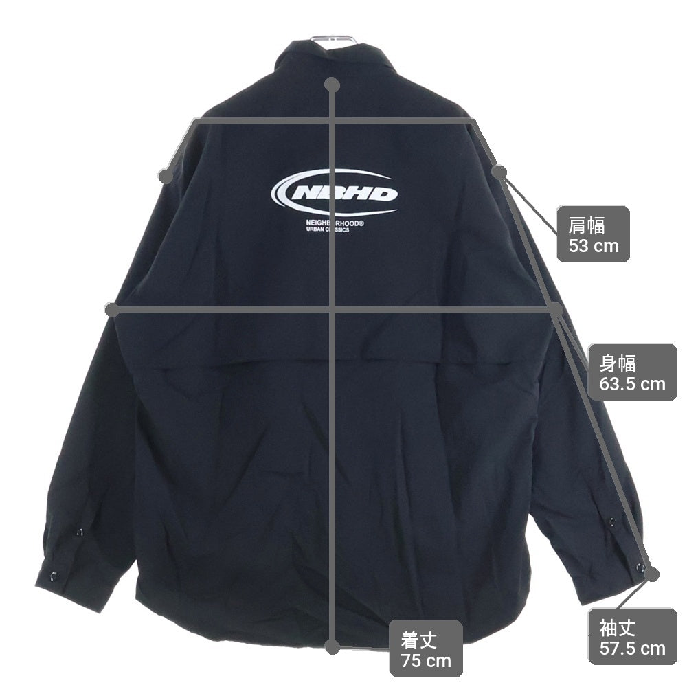 NEIGHBORHOOD(ネイバーフッド) 25SS VENTILATION FIELD SHIRT ベンチレーションフィールド シャツ ナイロンシャツ ブラック
