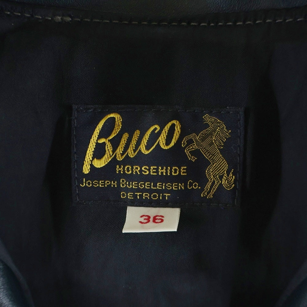 BUCO(ブコ) J-100 Single Riders Jacket シングル ライダースジャケット ホースハイド