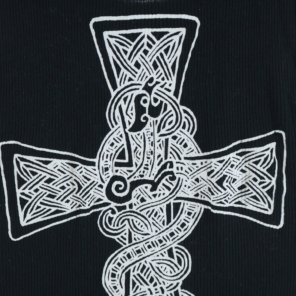 CHROME HEARTS(クロムハーツ) OLD FUCK YOU Back Cross Print Tank Top オールド ファックユー ケルティッククロス タンクトップ ブラック