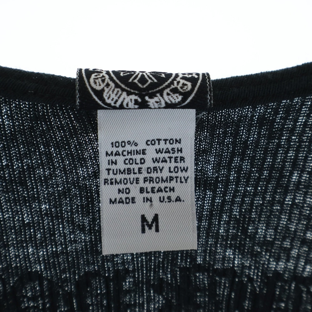 CHROME HEARTS(クロムハーツ) OLD FUCK YOU Back Cross Print Tank Top オールド ファックユー ケルティッククロス タンクトップ ブラック