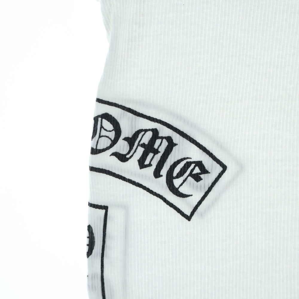 CHROME HEARTS(クロムハーツ) OLD FUCK YOU T BAR TANK TOP ファックユー Tバー CHクロス タンクトップ ノースリーブ ホワイト