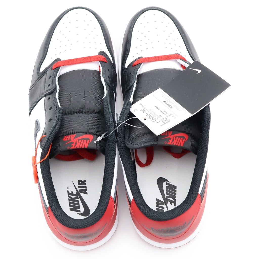 NIKE(ナイキ) Air Jordan 1 Retro Low OG Black Toe CZ0790-106 エアジョーダン1 レトロ ロー OG ブラック トゥ ローカットスニーカー シューズ US9/27.0cm ブラック/ホワイト