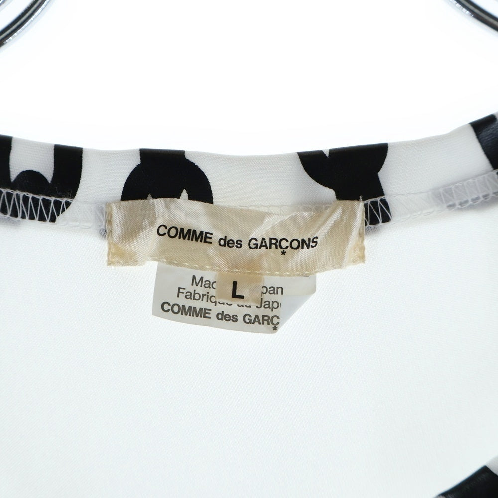 COMME des GARCONS(コムデギャルソン) チェーン柄 半袖Tシャツ カットソー ブラック/ホワイト GN-T016