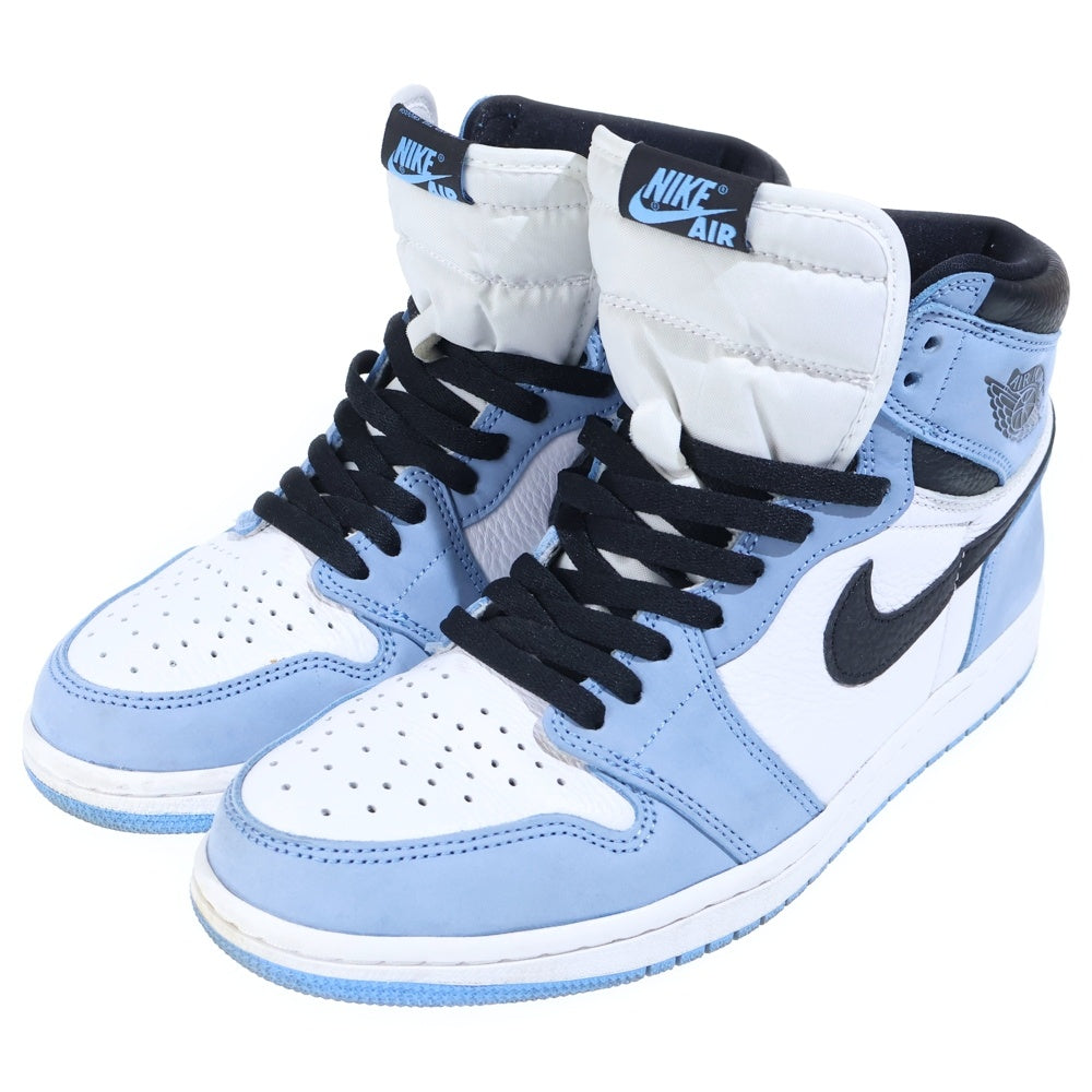 NIKE(ナイキ) AIR JORDAN 1 RETRO HIGH OG UNIVERCITY BLUE エアジョーダン1 ハイ ユニバーシティーブルー ハイカットスニーカー ブルー/ホワイト US10/28.0cm 555088-134