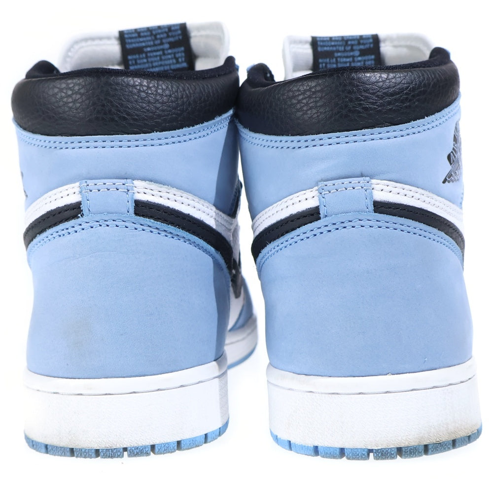 NIKE(ナイキ) AIR JORDAN 1 RETRO HIGH OG UNIVERCITY BLUE エアジョーダン1 ハイ ユニバーシティーブルー ハイカットスニーカー ブルー/ホワイト US10/28.0cm 555088-134