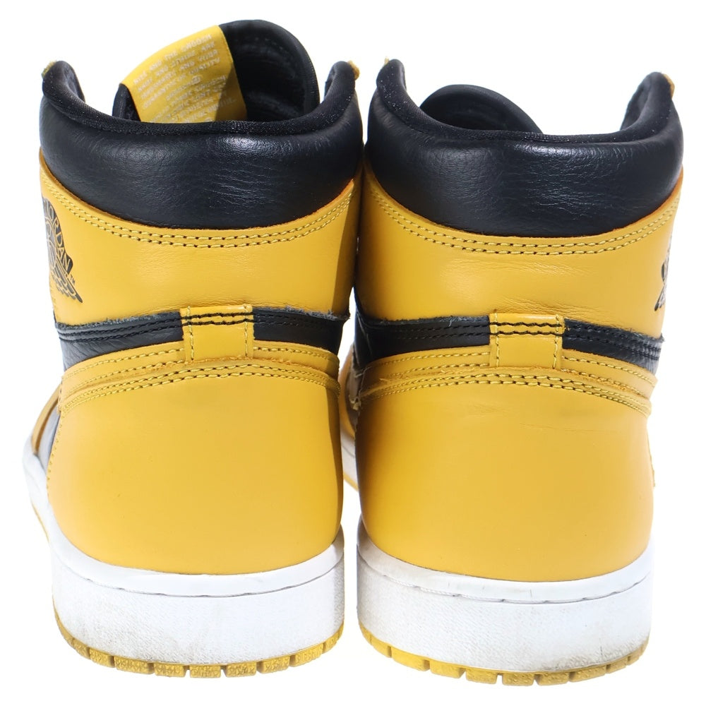 NIKE(ナイキ) AIR JORDAN1 RETRO HIGH OG POLLEN エアジョーダン 1 レトロ パラン ハイカットスニーカー ブラック/イエロー US10/28.0cm 555088-701