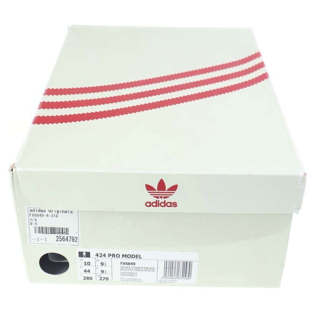 adidas(アディダス) ×424 SHELL-TOE & SC PREMIERE & PRO MODEL ミドルカットスニーカー ブラック US10/28.0cm FX6849