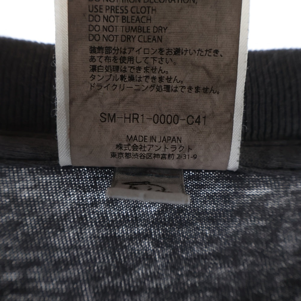 SAINT MICHAEL(セントマイケル) MATRIX ヴィンテージ加工 マトリックス ムービー半袖Tシャツ カットソー SM-HR1-0000-C41 ブラック