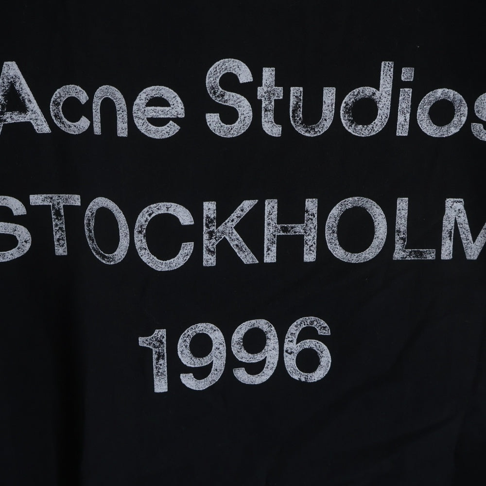 Acne Studios(アクネ ストゥディオズ) LOGO ZIPPER JACKET B90791 ダスト加工 ロゴジップアップ ナイロンジャケット ブラック