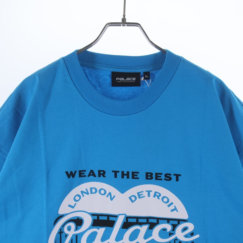 Palace Skateboards(パレススケートボーズ) ×Carhartt Heart T-SHIRT Safety Blue ハート Tシャツ セーフティブルー XL