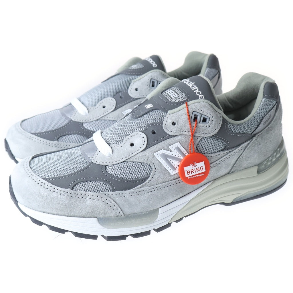 New Balance(ニューバランス) 992 Made in USA スエード メッシュ ロゴ ローカットスニーカー