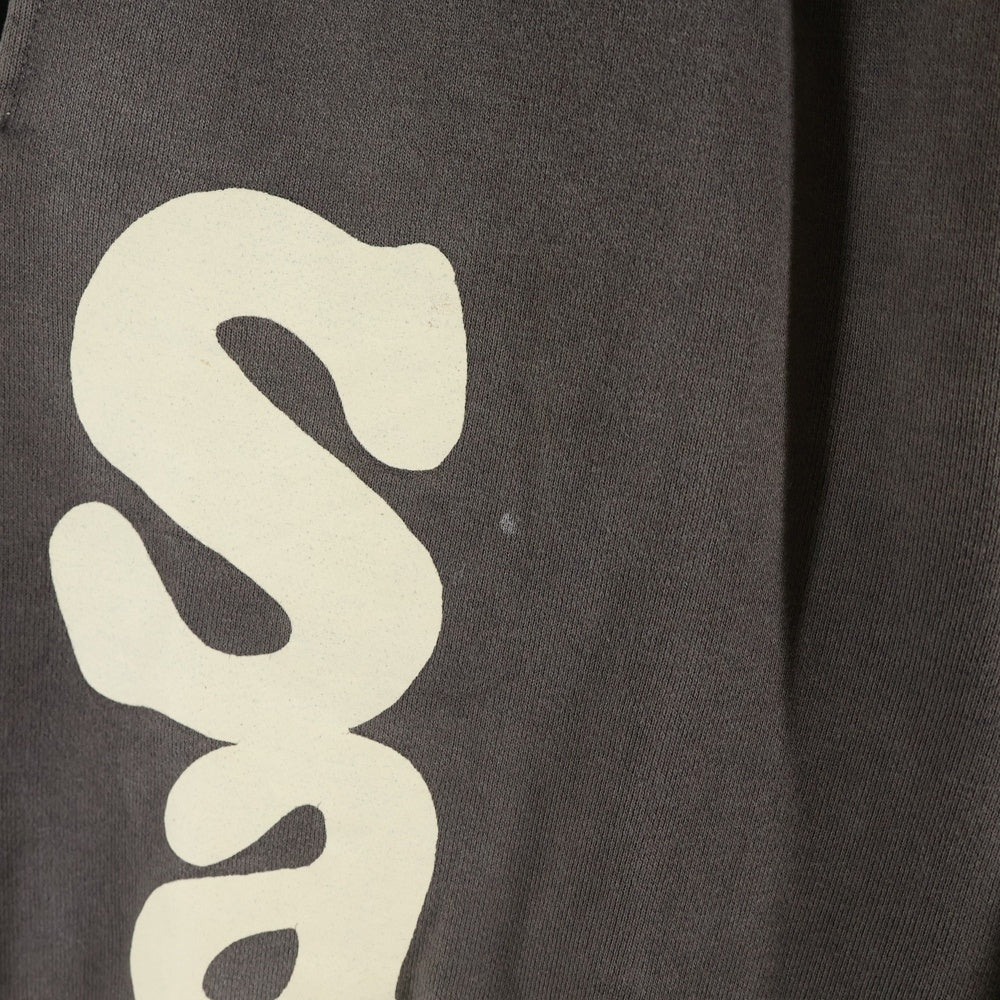SAINT MICHAEL(セントマイケル) 21AW ×WIND AND SEA ウィンダンシー ヴィンテージ加工 スウェットパンツ ブラック SM-A21-0000-067