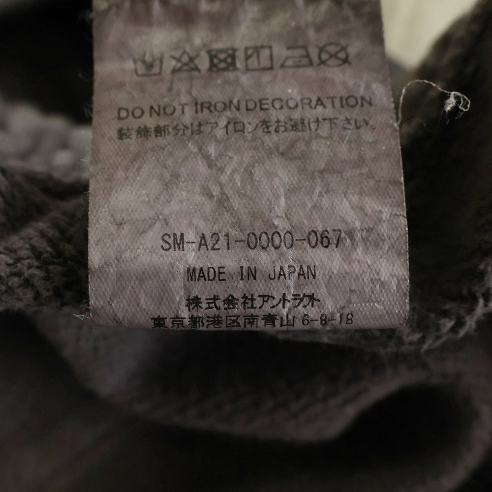 SAINT MICHAEL(セントマイケル) 21AW ×WIND AND SEA ウィンダンシー ヴィンテージ加工 スウェットパンツ ブラック SM-A21-0000-067