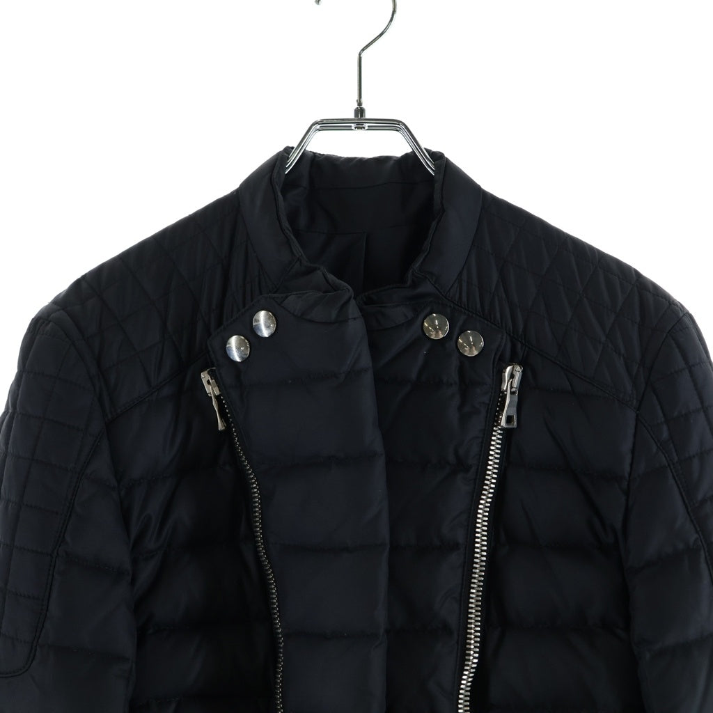 BALMAIN(バルマン) 12AW Biker Down バイカー ダブルライダース ダウンジャケット ナイロン ブラック