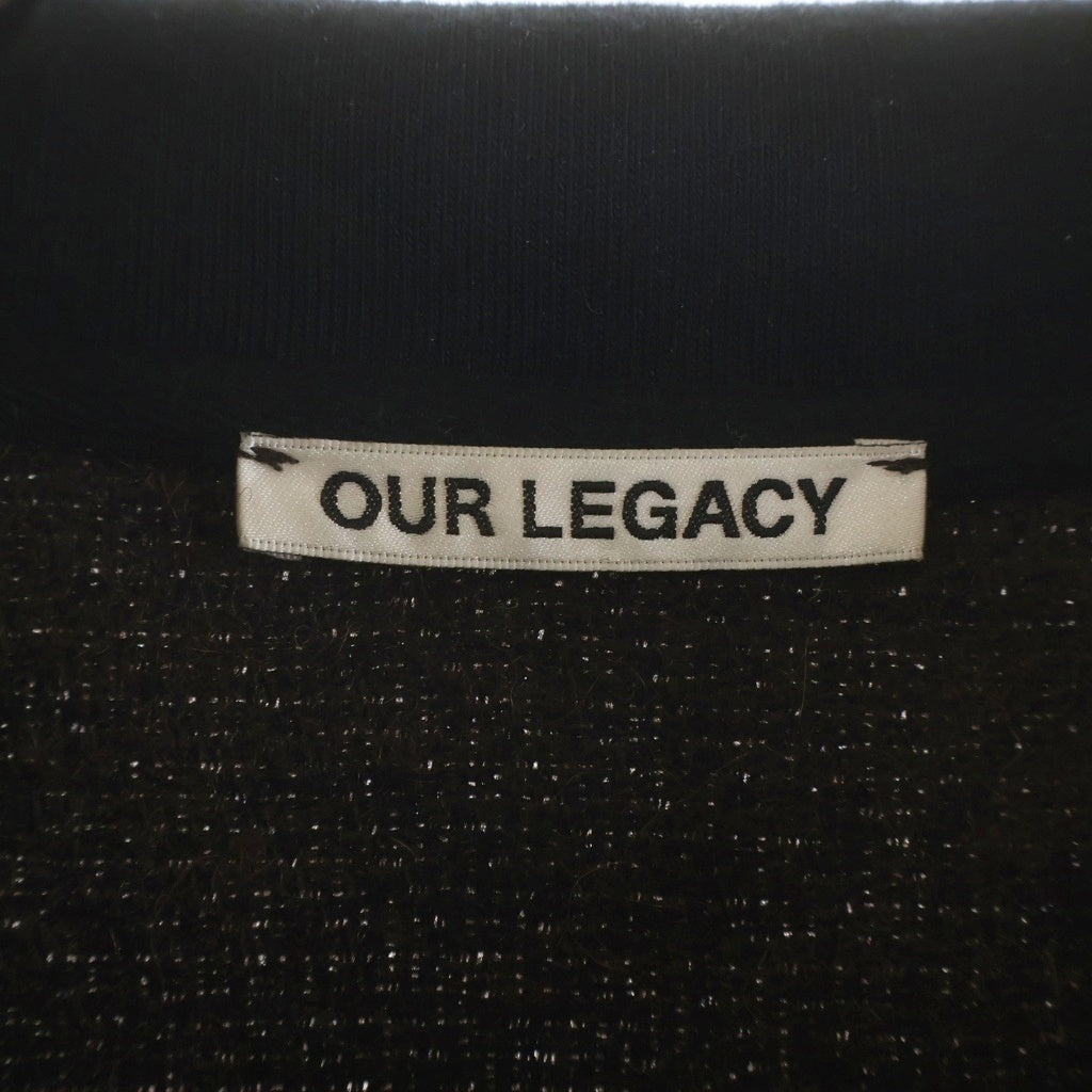OUR LEGACY(アワーレガシー) ZIP FUNNEL JACKET MOHAIR BROWN モヘア ジップアップ ファンネル ジャケット ウール ブラウン 46