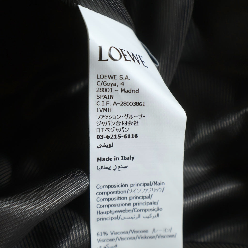 LOEWE(ロエベ) Cappotto in misto cotone Marrone H526Y02WDD カッポット イン ミスト コトーネ マッローネ ロングコート ブラウン