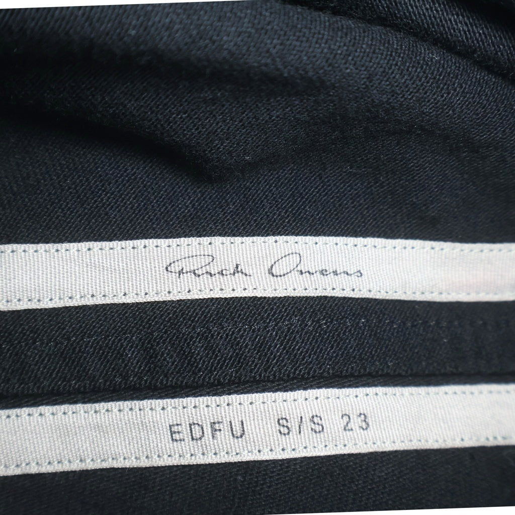 Rick Owens(リックオウエンス) 23SS WINDBREAKER RU01C4281-BA ウィンドブレーカー ジップパーカー ブラック