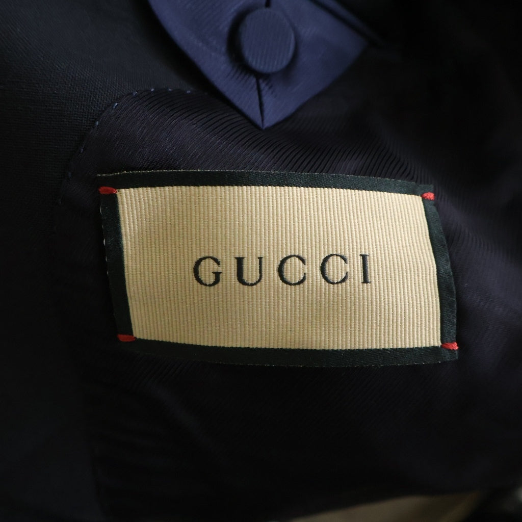 GUCCI(グッチ) 24SS テーラードジャケット スラックスパンツ フォーマルスーツ セットアップ ブラック