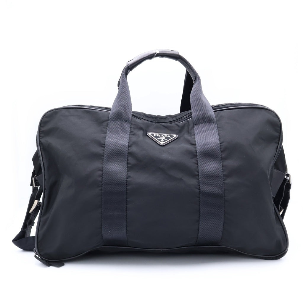 PRADA(プラダ) ナイロン ボストンバッグ ブラック V58