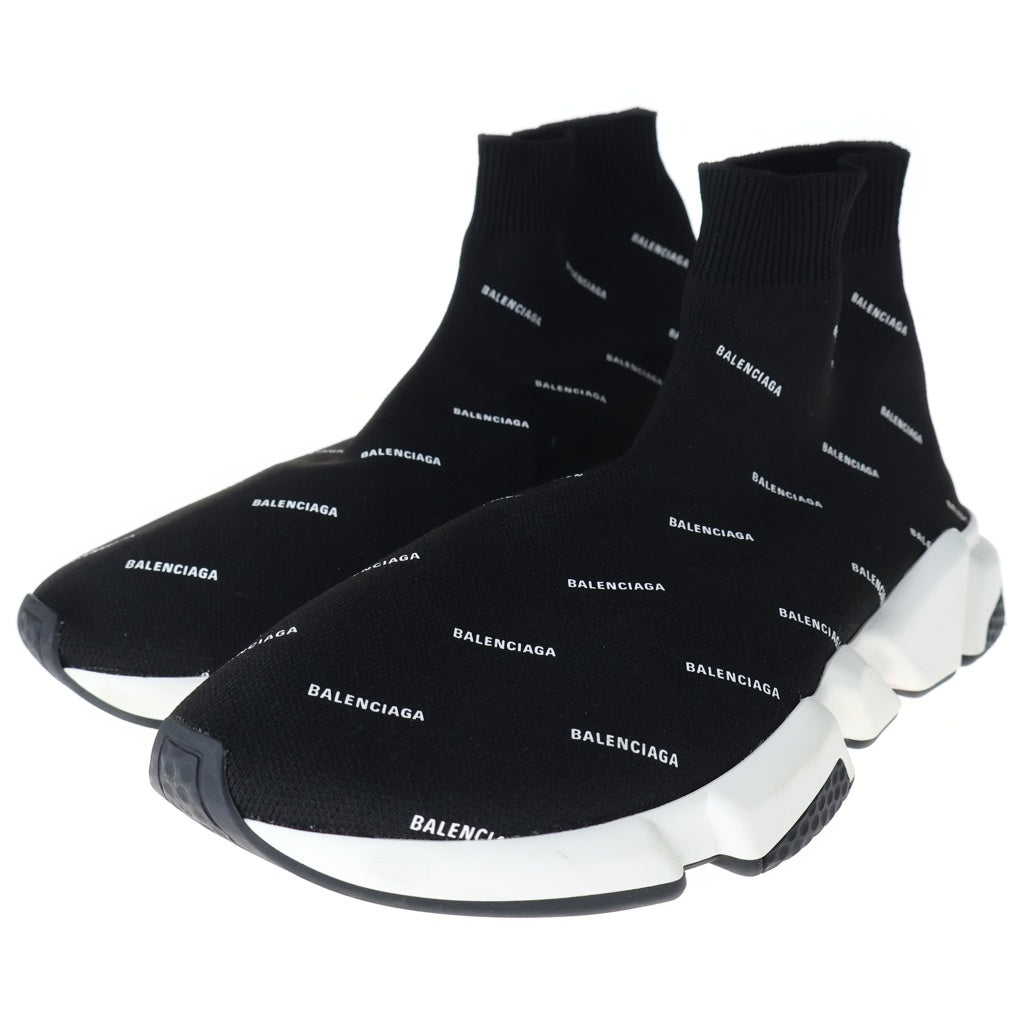 BALENCIAGA(バレンシアガ) Speed Trainer Logo Print スピードトレーナー ソックスミッドカットスニーカー ブラック 530360