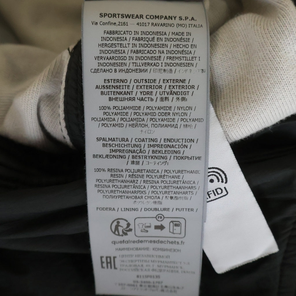 STONE ISLAND(ストーンアイランド) Long Sleave Overals 8115F0135 ロングスリーブ オーバル ジャンプスーツ ブラック
