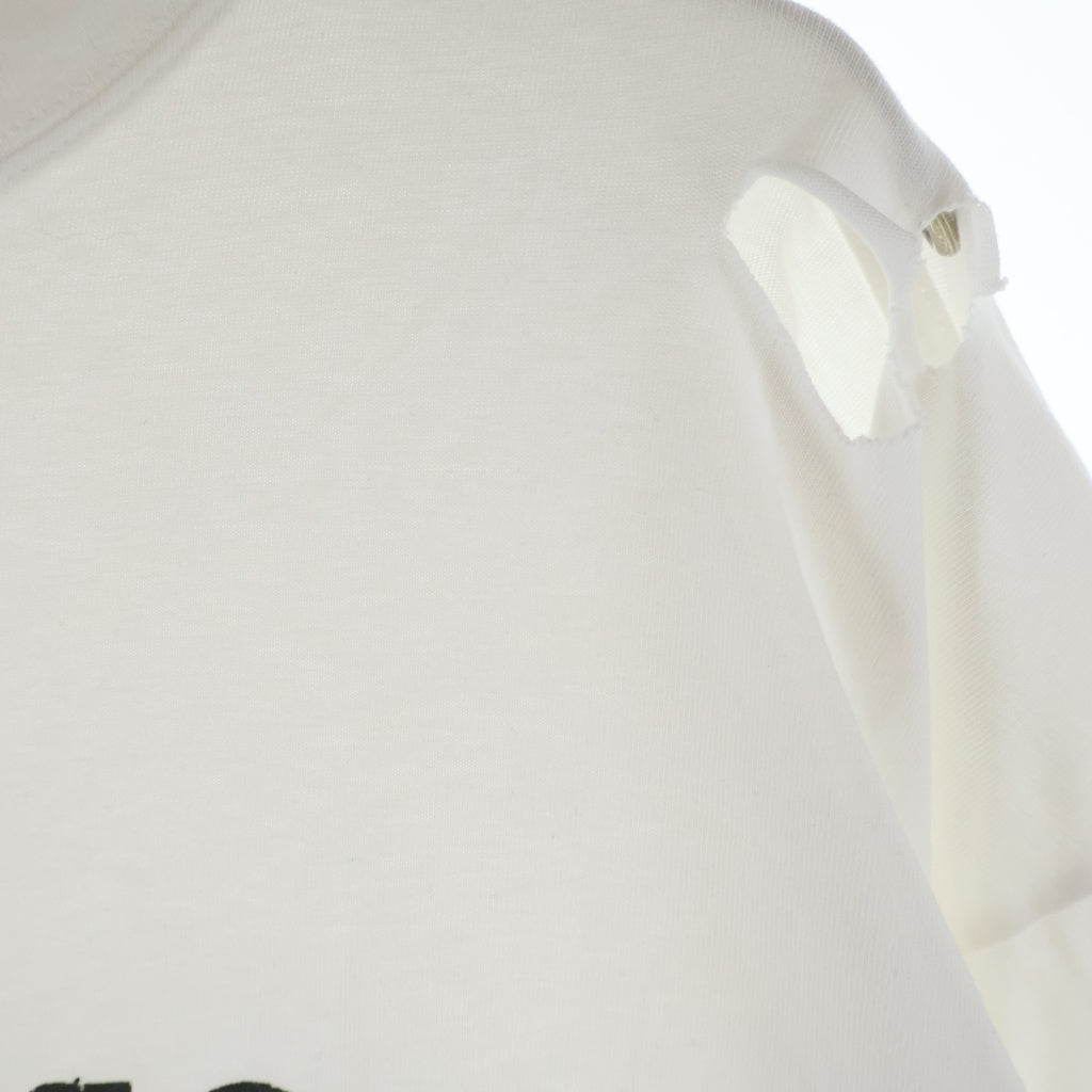BALENCIAGA(バレンシアガ) デストロイ加工 ロゴプリントTシャツ