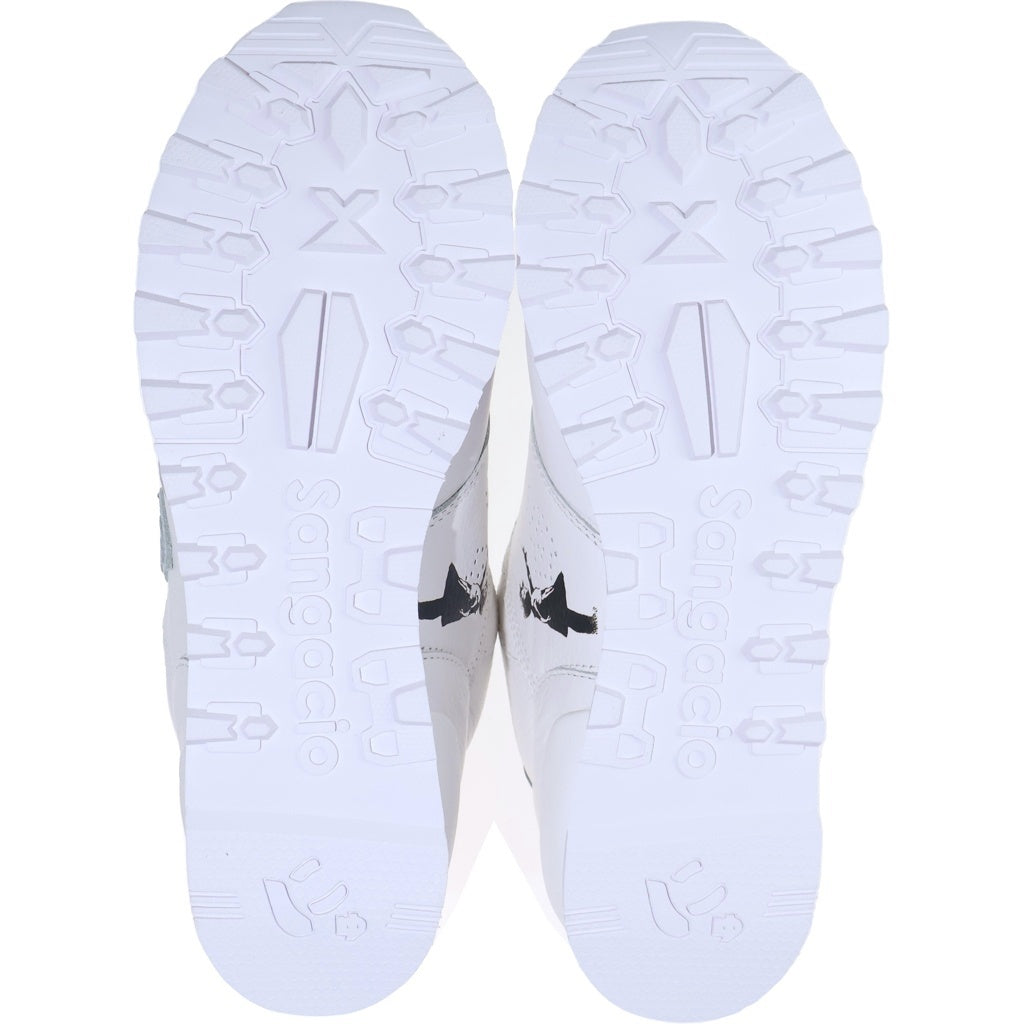 Sangacio(サンガッチョ) Nyus BRANDALISED Pure Whiteニューズ ブランドライズド ピュアホワイト ローカットスニーカー シューズ ホワイト US8/26.0cm