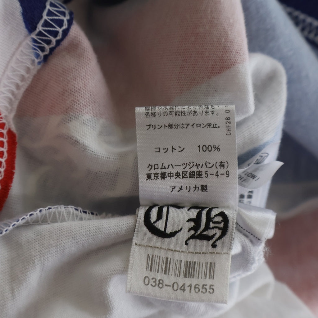 CHROME HEARTS(クロムハーツ) Union Jack Neck Logo Tee Size クロムハーツ ユニオンジャック ネックロゴ Tシャツ