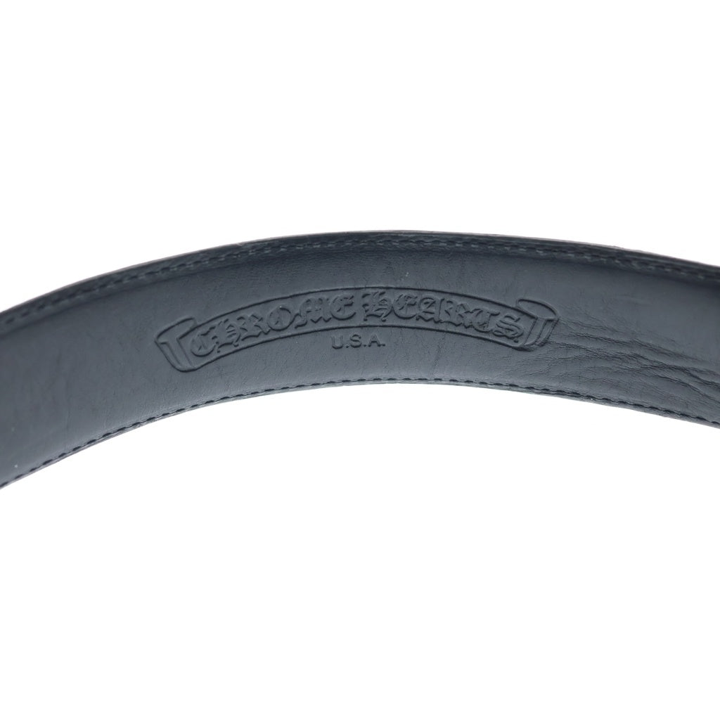 CHROME HEARTS(クロムハーツ) Celtic Talon 3PC Leather Belt 1.5 3PC BLT TALON タロン レザーベルト ブラック/シルバー