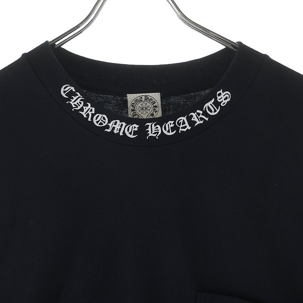 CHROME HEARTS(クロムハーツ) OLD ネックロゴ 袖プリント バックスクロールラベル 長袖Tシャツ