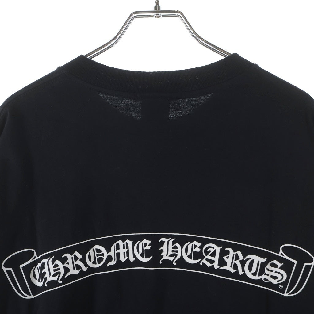 CHROME HEARTS(クロムハーツ) OLD ネックロゴ 袖プリント バックスクロールラベル 長袖Tシャツ