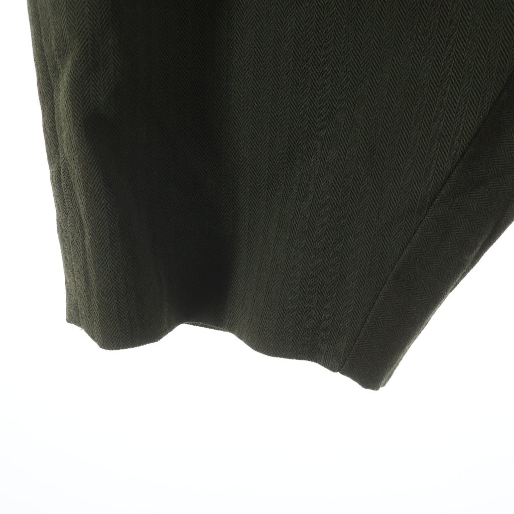 COMME des GARCONS HOMME PLUS(コムデギャルソンオムプリュス) 25AW ウールヘリンボーン サルエルパンツ オリーブ PP-P040 AD2025