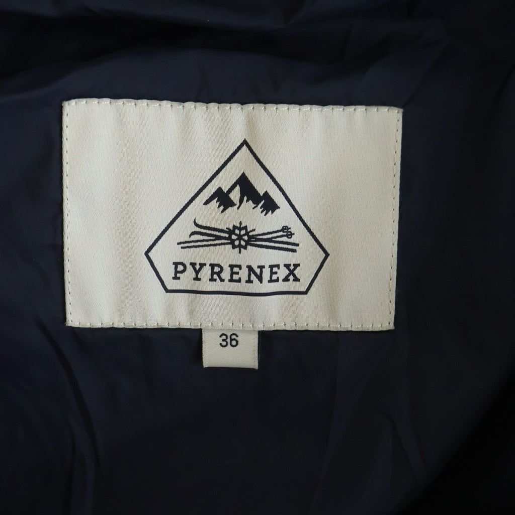 PYRENEX(ピレネックス) REIMS JACKET ファー付 ダウンジャケット オレンジ 36 レディース