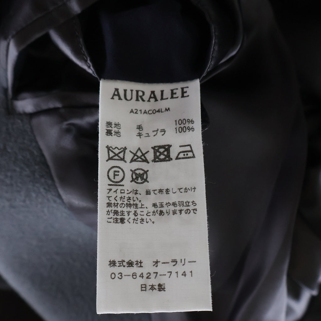 AURALEE(オーラリー) 21AW DOUBLE CLOTH LIGHT MELTON HALF COAT